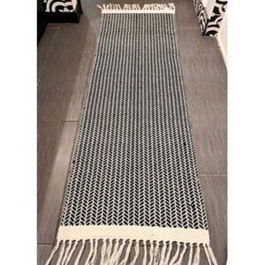 New Boho Hallway Runner Rug, 2x6 Laundry Room Lightweight Entry Woven Cotton